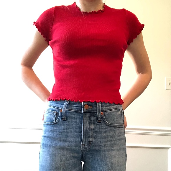 Ruffle Sleeved Top - Picture 2 of 2